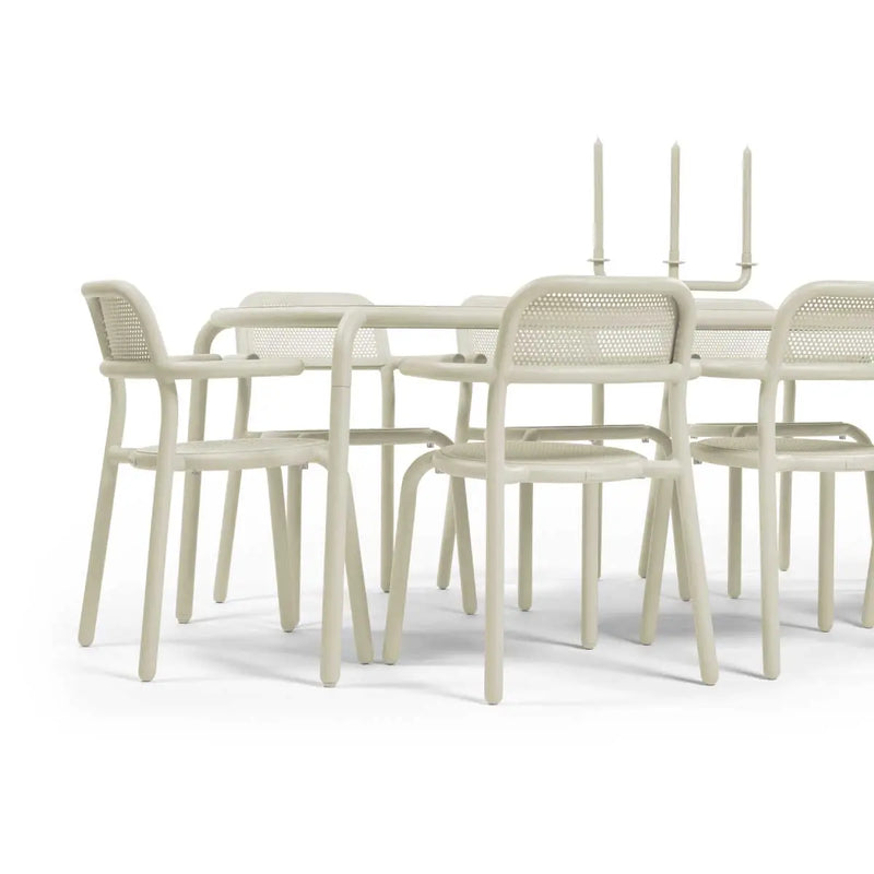 Fatboy Toni 8-seat dining table and chair set - DesertRiver.shop