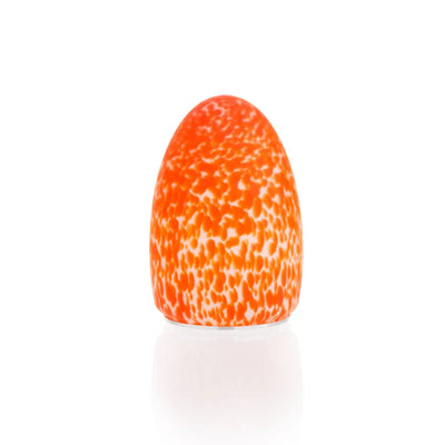 Filini Classic Egg Speckle LED table lamp, orange, set of 2 Filini