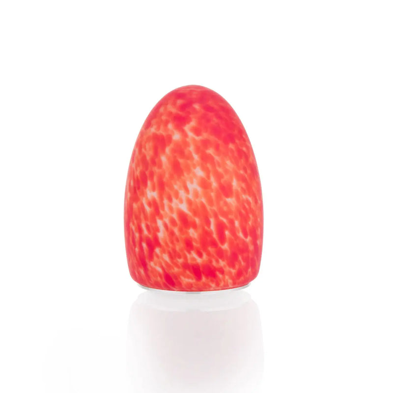 Filini Classic Egg Speckle LED table lamp, red, set of 2 Filini