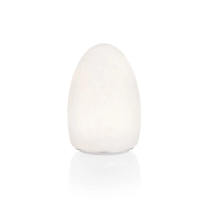 Filini Classic Egg Speckle LED table lamp, white, set of 2 Filini