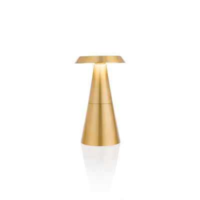 Filini Cone metal table lamp, gold - DesertRiver.shop