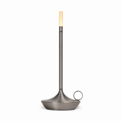 Graypants Wick portable table lamp, graphite - DesertRiver.shop