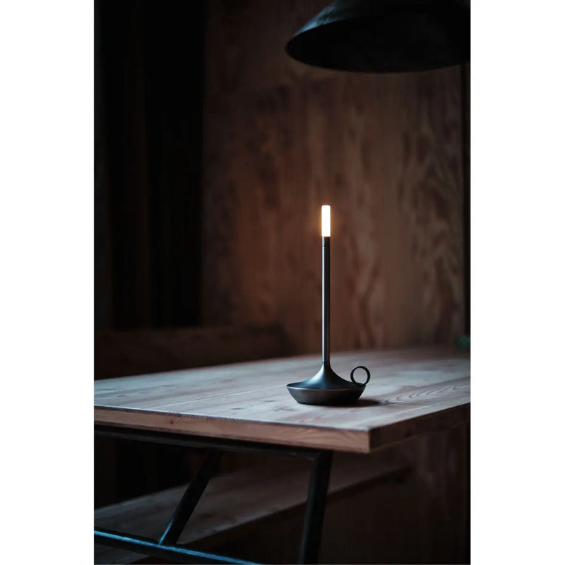 Graypants Wick portable table lamp, graphite - DesertRiver.shop