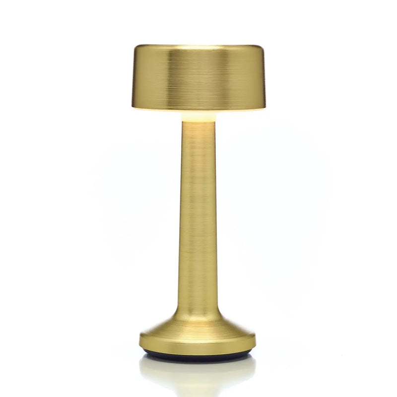 Imagilights Moments metal table lamp with cylinder top, gold - DesertRiver.shop