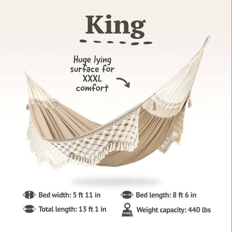 LA SIESTA Bossanova classic swing hammock, kingsize (180 cm width) La Siesta