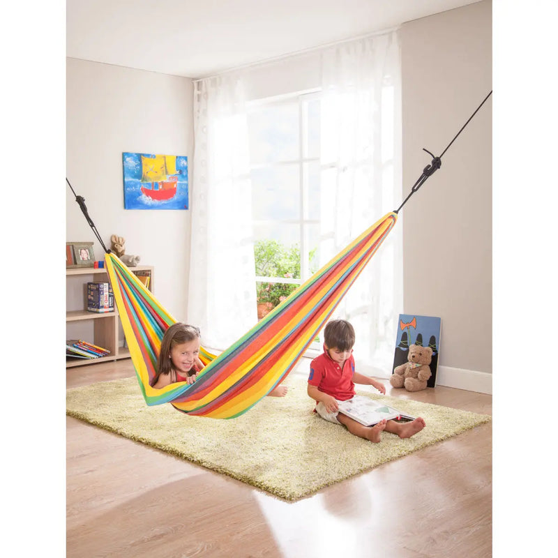 LA SIESTA Iri Rainbow organic cotton kids hammock - DesertRiver.shop