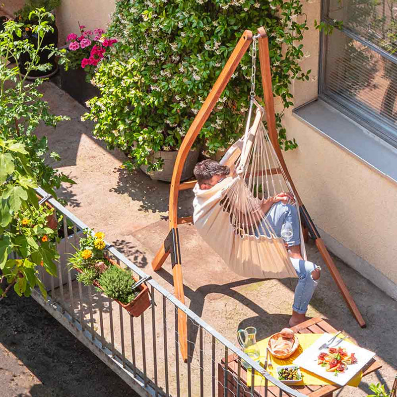 LA SIESTA Calma nature wooden stand for hammock chair - DesertRiver.shop