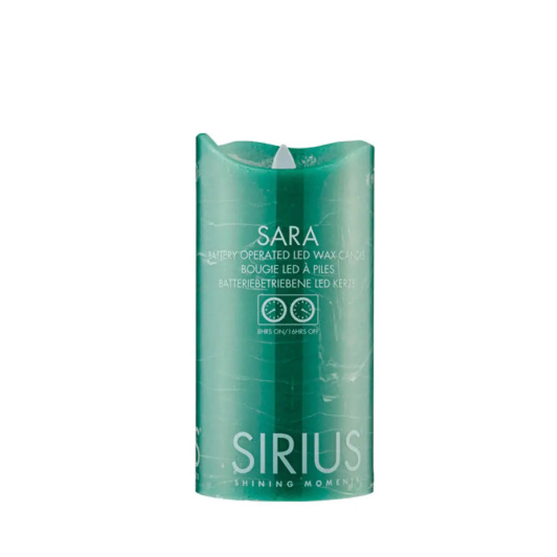 Sirius Sara LED flameless candle, dusty green Sirius
