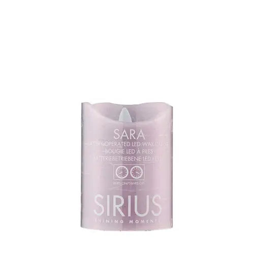 Sirius Sara LED flameless candle, lilac Sirius