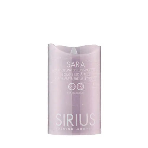 Sirius Sara LED flameless candle, lilac Sirius