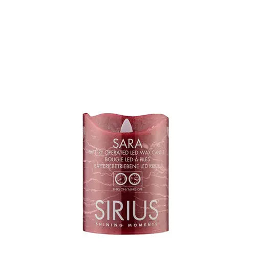 Sirius Sara LED flameless candle, raspberry Sirius