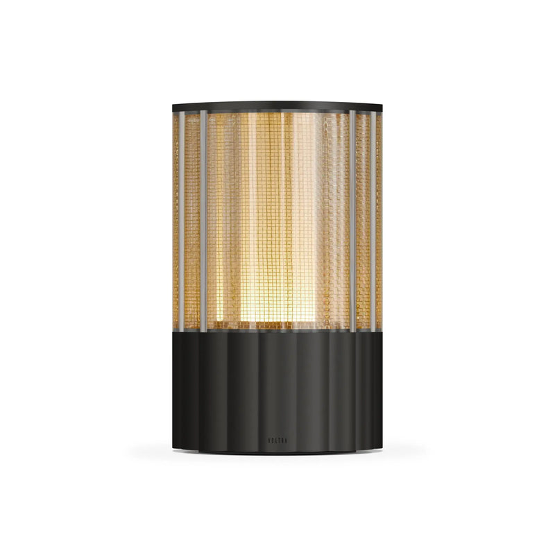 Voltra Totem Reeded table lamp, antique bronze Voltra