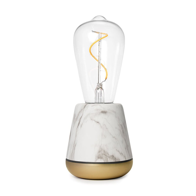 Humble One table lamp, White marble