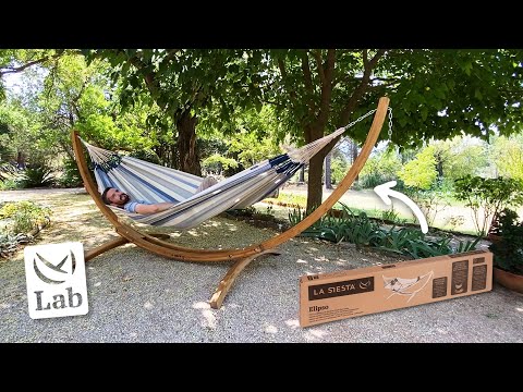 LA SIESTA Elipso Nature wooden stand for double hammock