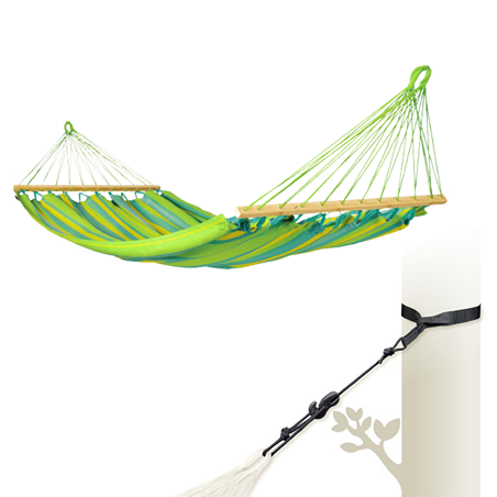 LA SIESTA Alisio spreader bar hammock for outdoor, single - DesertRiver.shop