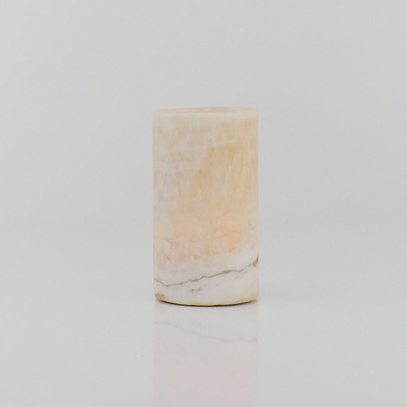 Alabaster candle holder